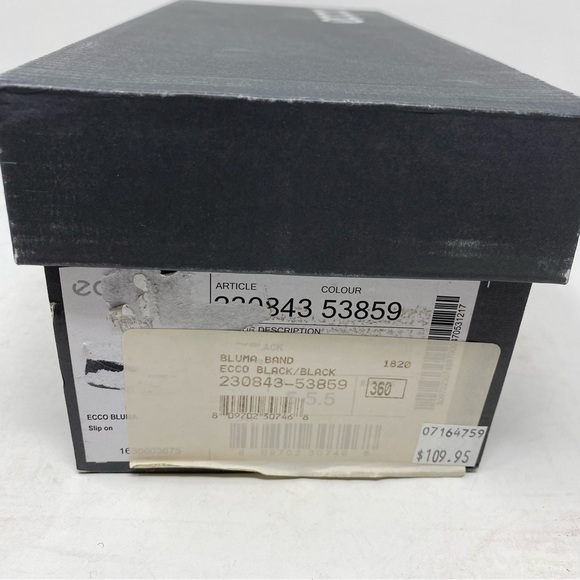 Ecco Bluma Slip on 230843 Black Leather ballet flats - Picture 7 of 7